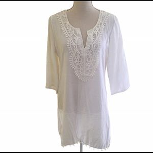 Shiraleah "Paloma" Tunic Swim Cover Up S NWT